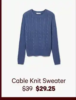 Joe Fresh Cable Knit Sweater offer