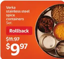 Walmart Verka Stainless Steel Spice Containers offer