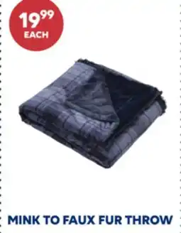 Wellwise by Shoppers MINK TO FAUX FUR THROW offer