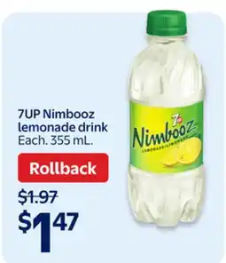 Walmart 7UP Nimbooz lemonade drink offer
