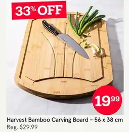 Kitchen Stuff Plus Harvest Bamboo Carving Board-56 x 38 cm offer