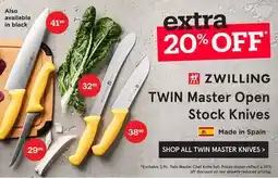 Kitchen Stuff Plus SHOP ALL TWIN MASTER KNIVES offer