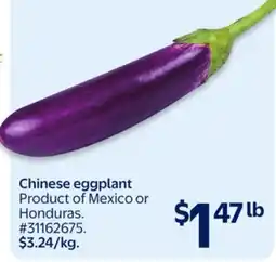 Walmart Chinese eggplant offer