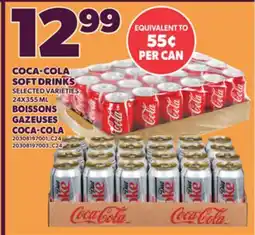 Independent City Market COCA-COLA SOFT DRINKS, 24X355 ML offer