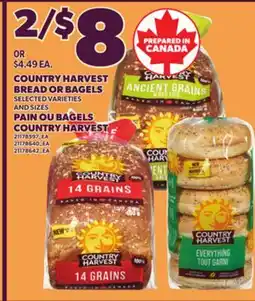 Independent City Market COUNTRY HARVEST BREAD OR BAGELS offer