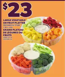 Independent City Market LARGE VEGETABLE OR FRUIT PLATTER, 1.58-2.2 KG offer