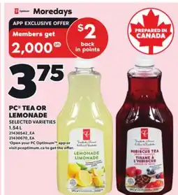 Independent City Market PC TEA OR LEMONADE, 1.54 L offer