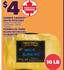 Independent City Market FARMER'S MARKET WHITE POTATOES, 10 LB BAG offer