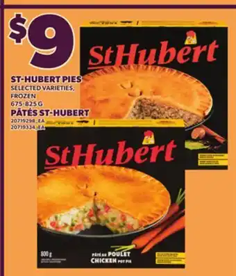 Independent City Market ST-HUBERT PIES, 675-825 G offer