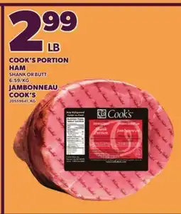 Independent City Market COOK'S PORTION HAM offer