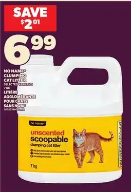 Independent City Market NO NAME CLUMPING CAT LITTER, 7 KG offer