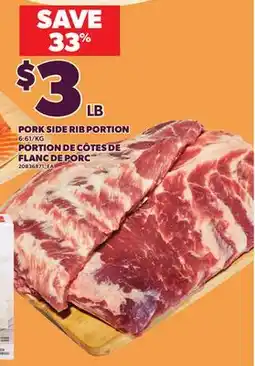 Independent City Market PORK SIDE RIB PORTION offer