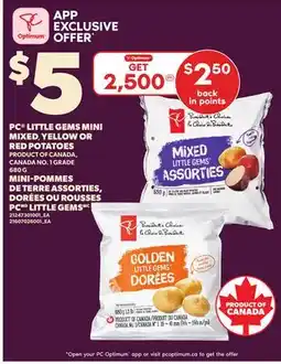 Independent City Market PC LITTLE GEMS MINI MIXED MIXED, YELLOW OR RED POTATOES, 680 G offer