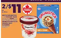 Independent City Market NESTLÉ DRUMSTICK, 4'S HÄÄAGEN-DAZS, 414-450 ML OR BARS, 1/4'S offer