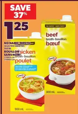 Independent City Market NO NAME BROTH, 900 ML offer