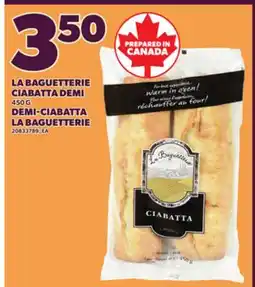 Independent City Market LA BAGUETTERIE CIABATTA DEMI, 450 G offer