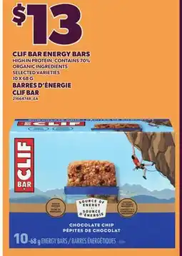 Independent City Market CLIF BAR ENERGY BARS, 10 X 68 G offer