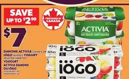 Independent City Market DANONE ACTIVIA, 12X100 G OR IÖGO, 16X100 G offer
