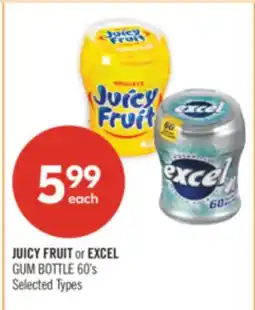 Shoppers Drug Mart JUICY FRUIT or EXCEL GUM BOTTLE offer
