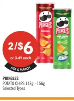 Shoppers Drug Mart PRINGLES POTATO CHIPS 148g - 156g offer