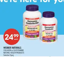 Shoppers Drug Mart WEBBER NATURALS Sc COLLAGEN or GLUCOSAMINE NATURAL HEALTH PRODUCTS offer