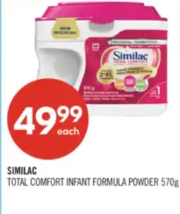 Shoppers Drug Mart SIMILAC TOTAL COMFORT INFANT FORMULA POWDER offer