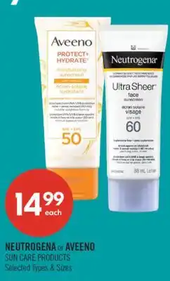 Shoppers Drug Mart NEUTROGENA or AVEENO SUN CARE PRODUCTS offer