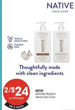 Shoppers Drug Mart NATIVE HAIR CARE PRODUCTS offer