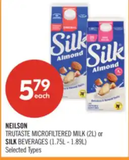 Shoppers Drug Mart NEILSON TRUTASTE MICROFILTERED MILK (2L) or SILK BEVERAGES (1.75L - 1.89L) offer