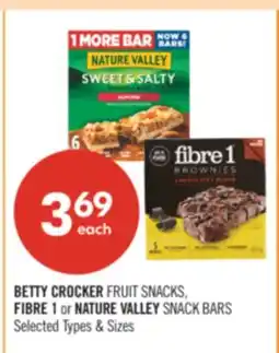 Shoppers Drug Mart BETTY CROCKER FRUIT SNACKS, FIBRE 1 or NATURE VALLEY SNACK BARS offer