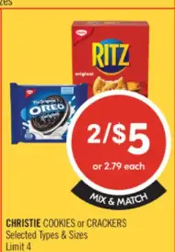 Shoppers Drug Mart CHRISTIE COOKIES or CRACKERS offer