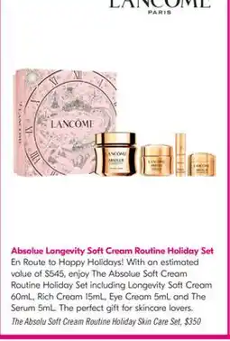 Shoppers Drug Mart The Absolu Soft Cream Routine Holiday Skin Care Set offer