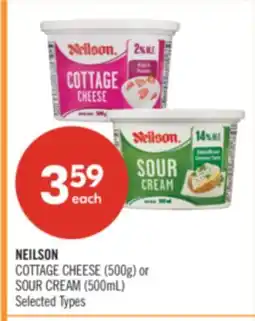 Shoppers Drug Mart NEILSON COTTAGE CHEESE (500g) or SOUR CREAM (500mL) offer