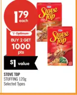 Shoppers Drug Mart STOVE TOP STUFFING, 120G offer