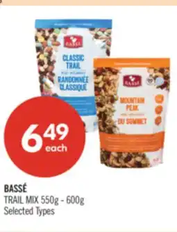 Shoppers Drug Mart BASSÉ TRAIL MIX 550g - 600g offer