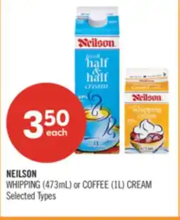 Shoppers Drug Mart NEILSON WHIPPING (473mL) or COFFEE (1L) CREAM offer