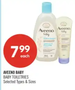 Shoppers Drug Mart AVEENO BABY BABY TOILETRIES offer
