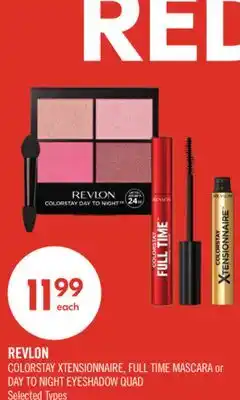 Shoppers Drug Mart REVLON COLORSTAY XTENSIONNAIRE, FULL TIME MASCARA or DAY TO NIGHT EYESHADOW QUAD offer