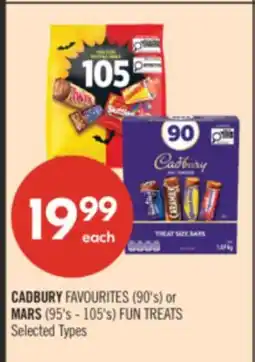 Shoppers Drug Mart CADBURY FAVOURITES (90's) or MARS (95's - 105's) FUN TREATS offer
