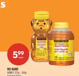 Shoppers Drug Mart NO NAME HONEY 375g - 500g offer