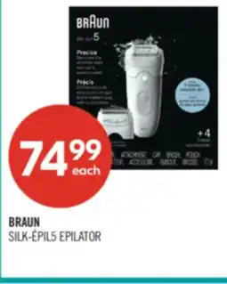 Shoppers Drug Mart BRAUN SILK-ÉPIL5 EPILATOR offer
