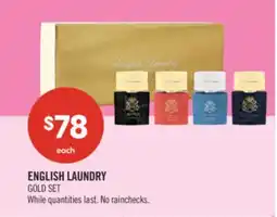 Shoppers Drug Mart ENGLISH LAUNDRY GOLD SET offer