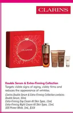 Shoppers Drug Mart Clarins Double Serum & Extra-Firming Collection offer