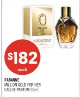 Shoppers Drug Mart RABANNE MILLION GOLD FOR HER EAU DE PARFUM offer