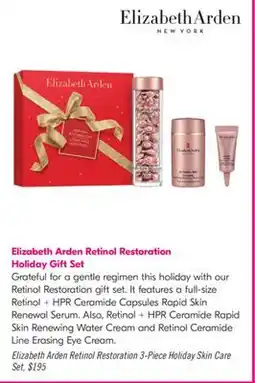 Shoppers Drug Mart Elizabeth Arden Retinol Restoration 3-Piece Holiday Skin Care Set offer