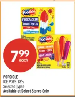 Shoppers Drug Mart POPSICLE ICE POPS offer