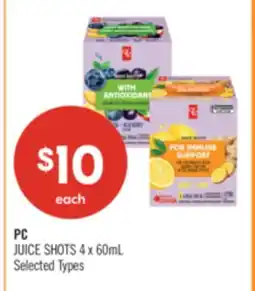 Shoppers Drug Mart PC JUICE SHOTS offer
