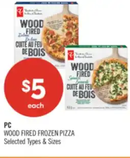 Shoppers Drug Mart PC WOOD FIRED FROZEN PIZZA offer