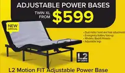 Leon's L2 Motion Fit Twin XL Adjustable Base offer