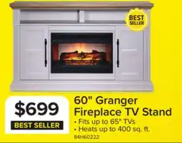 Leon's Granger 60 Fireplace TV Stand - Antique White offer